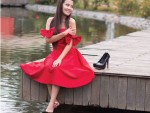 Váy đầm maxi dáng dài đẹp màu sắc nhã nhặn bồng bềnh như công chúa